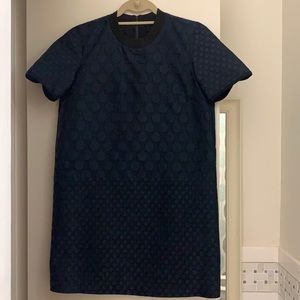Madewell Short Sleeve Navy and Black Dress - M
